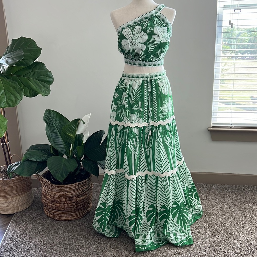 FARM Rio Macaw 2 Piece Skirt Set Sz M